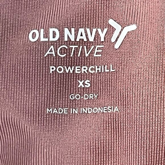 Old Navy Pink and White Jumpsuit with High Neckline and Fitted Legs - Picture 5 of 5